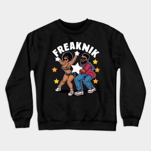 freaknik dancing couple Crewneck Sweatshirt